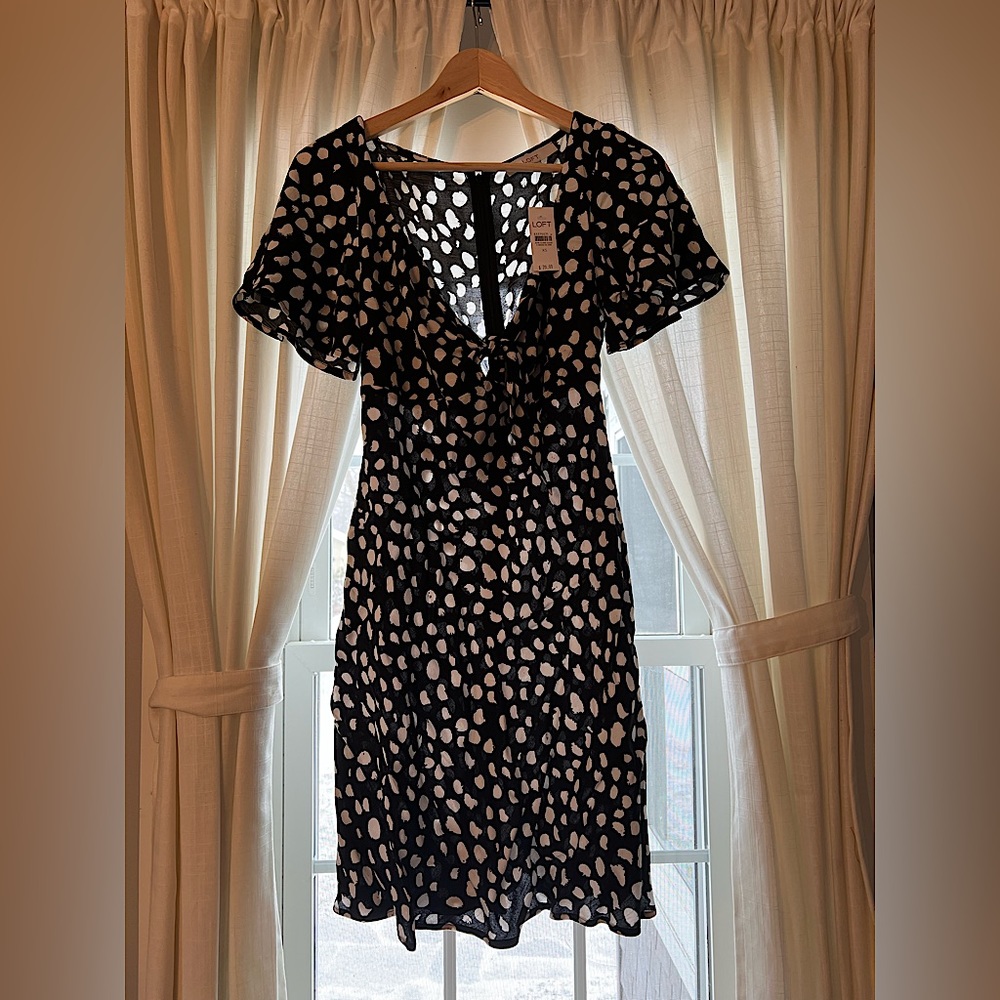 LOFT polka dot dress